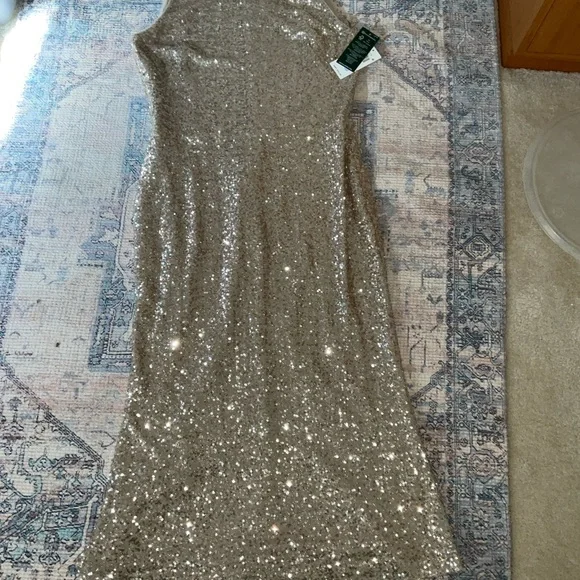 Lauren Sequin Sleeveless Dress - Picture 2 of 6